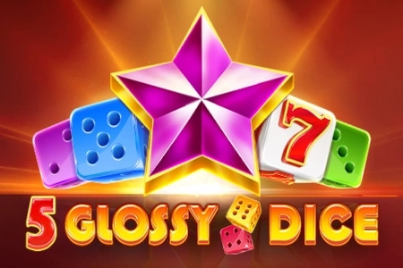 00545 5 glossy dice